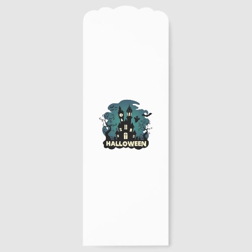 Halloween Haunted House Clock Tower Bats Ghost_1 Bookmarks