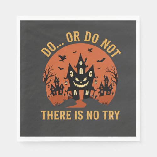 Halloween Haunted House Do Or Do Not Napkins
