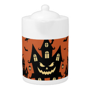 Halloween Haunted House Do Or Do Not Teapot