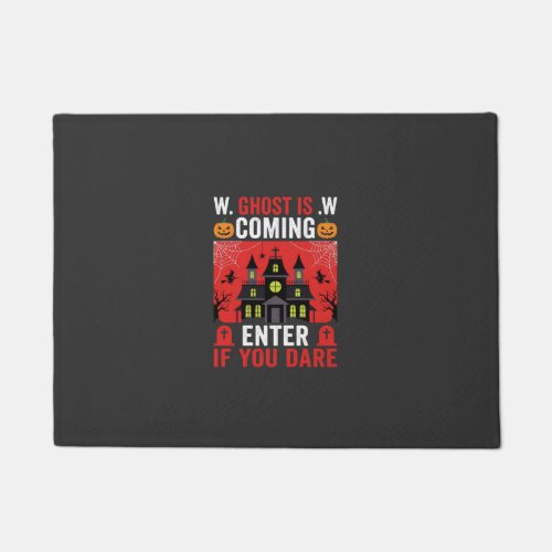 Halloween Haunted House Enter If You Dare Doormat