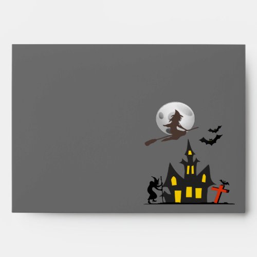 Halloween Haunted House Envelope