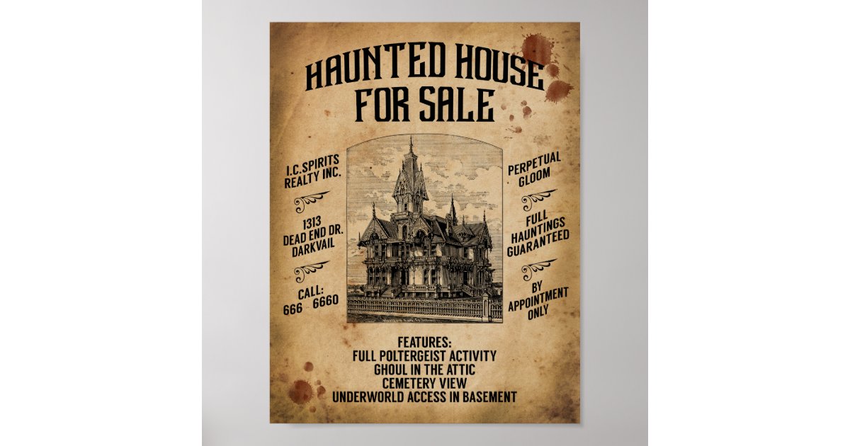 house for sale poster