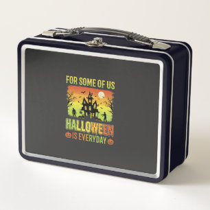 Halloween Haunted House For Some of Us Metal Lunch Box