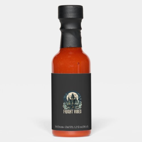 Halloween Haunted House Fright Vibes Design Hot Sauces