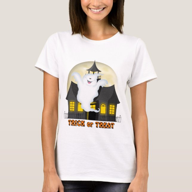 Halloween Haunted House fun t-shirt (Front)