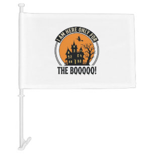 Halloween Haunted House Funny Boo Vintage_1 Car Flag