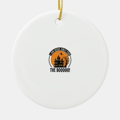 Halloween Haunted House Funny Boo Vintage_1 Ceramic Ornament