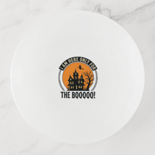 Halloween Haunted House Funny Boo Vintage_1 Trinket Tray