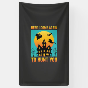 Halloween Haunted House Hanging With My Witches Banner