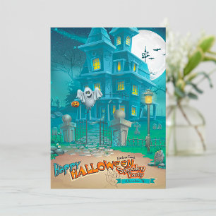 Halloween Haunted House Invitations