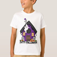 Halloween Haunted House kids Holiday t-shirt