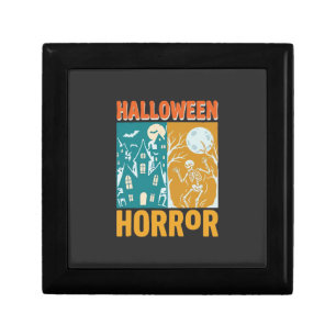 Halloween Haunted House Moon Skeleton Design_1 Gift Box