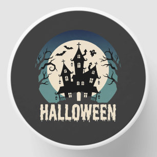Halloween Haunted House Moonlight Vector Mini Candle Favors