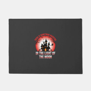 Halloween Haunted House Moonlight Witch Doormat