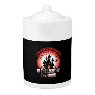 Halloween Haunted House Moonlight Witch Teapot