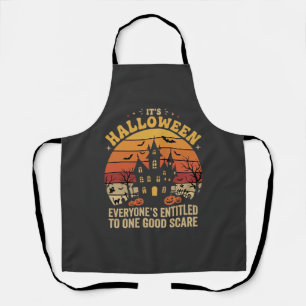 Halloween Haunted House One Good Scare Design_1 Apron
