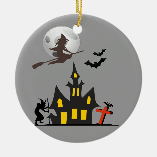 Halloween Haunted House Ornament