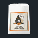Halloween Haunted House Party Favor Bag<br><div class="desc">A spooky haunted house, ghosts and jack o' lanterns and the words "Hope you had a Wicked Good Time" (or any words you choose) these Halloween theme party favor or treat bags are fun for Halloween costume party favors, kid's Halloween birthday party favors, or to give out Halloween trick or...</div>