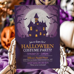 Halloween Haunted House Party Invitation