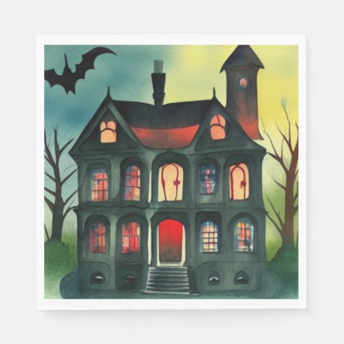 Halloween Haunted House Party Napkins