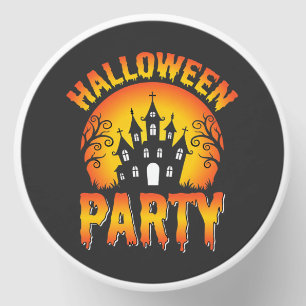 Halloween Haunted House Party Vector Mini Candle Favors