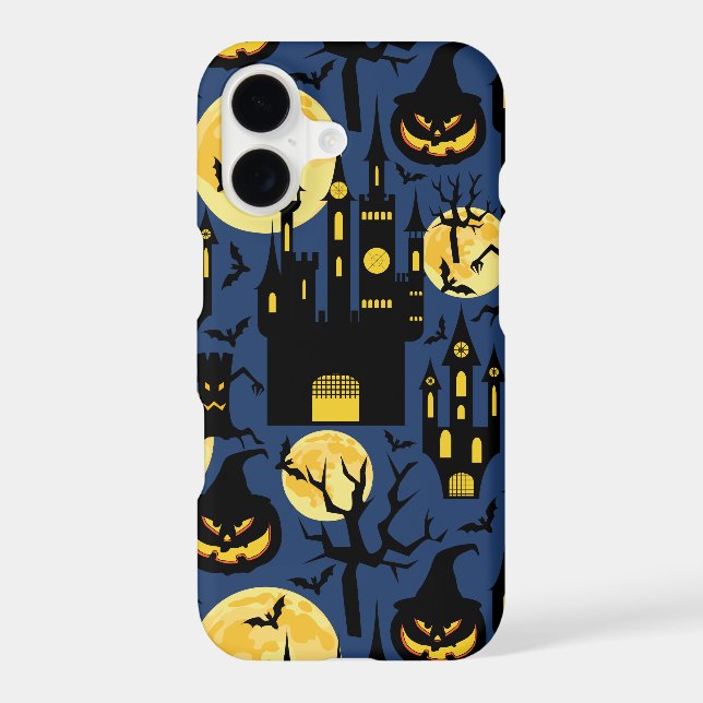 Halloween haunted house pattern iphone case (Back)