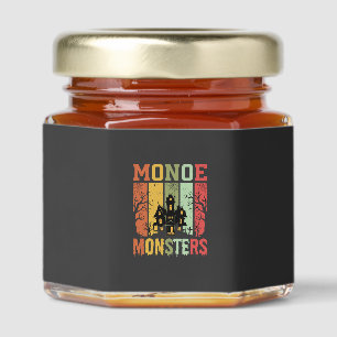 Halloween Haunted House Retro Monsters Honey Jar Favors
