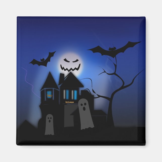 Halloween Haunted House -- Scary Magnet (Front)