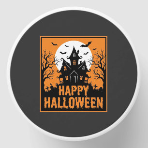 Halloween Haunted House Silhouette Vector Design_1 Mini Candle Favors