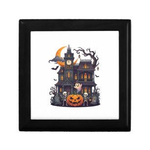 Halloween Haunted House Skeletons Pumpkin Ghost Cr Gift Box