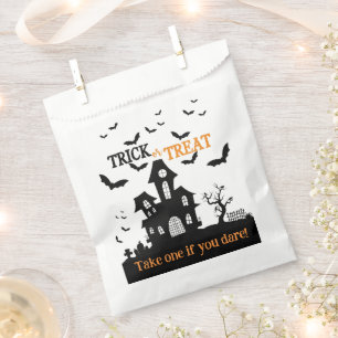 Halloween haunted house take one candy loot bag
