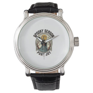 Halloween Haunted House Vintage Engraving Spooky J Watch