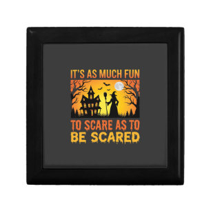 Halloween Haunted House Witch Scare Quote Gift Box