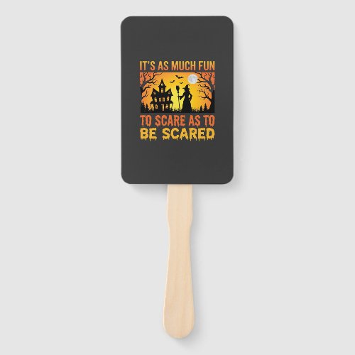 Halloween Haunted House Witch Scare Quote Hand Fan