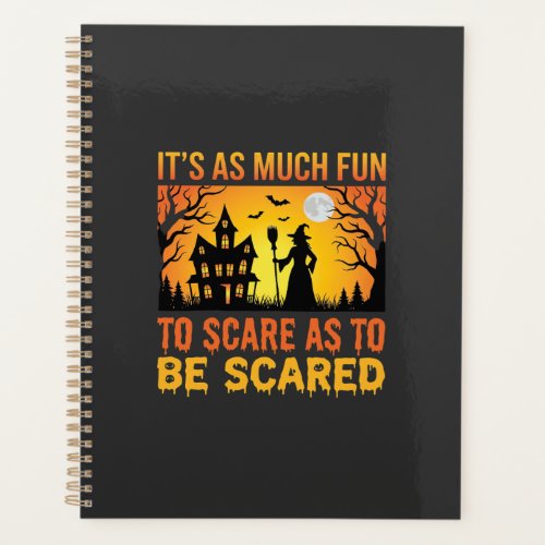 Halloween Haunted House Witch Scare Quote Planner