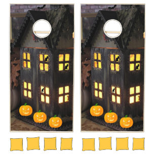 Halloween Haunted Mansion Cornhole Set