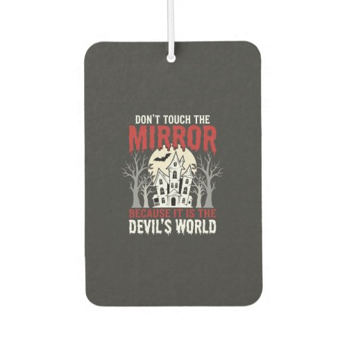 Halloween Haunted Mirror Devils World Graphic Air Freshener