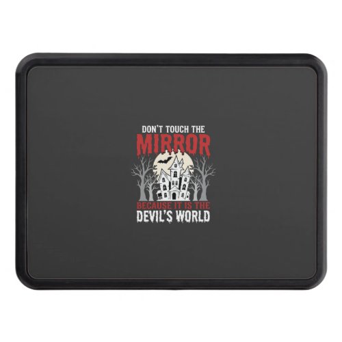 Halloween Haunted Mirror Devils World Graphic Hitch Cover