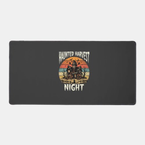 Halloween Haunted Pumpkin Night Desk Mat
