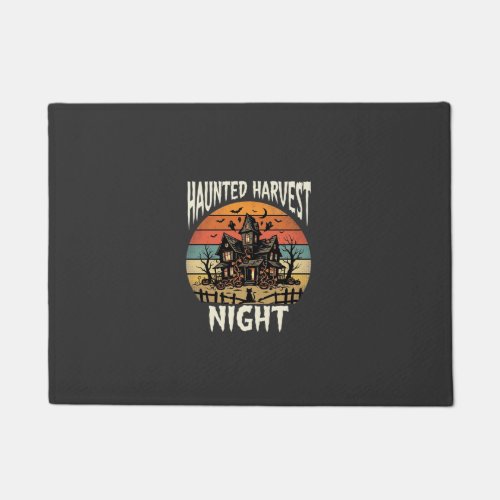 Halloween Haunted Pumpkin Night Doormat