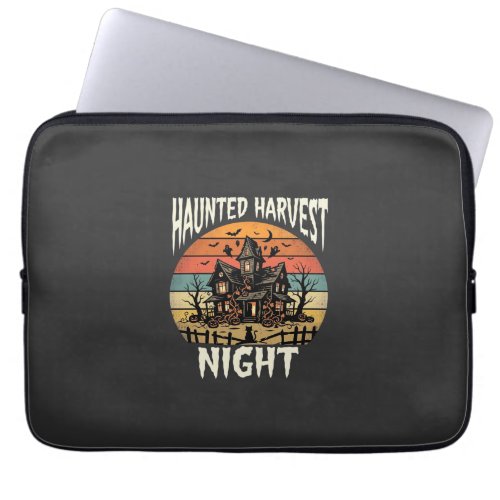 Halloween Haunted Pumpkin Night Laptop Sleeve