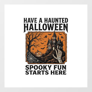 Halloween Haunted Shirt Spooky Vintage Party Desig Floor Decals