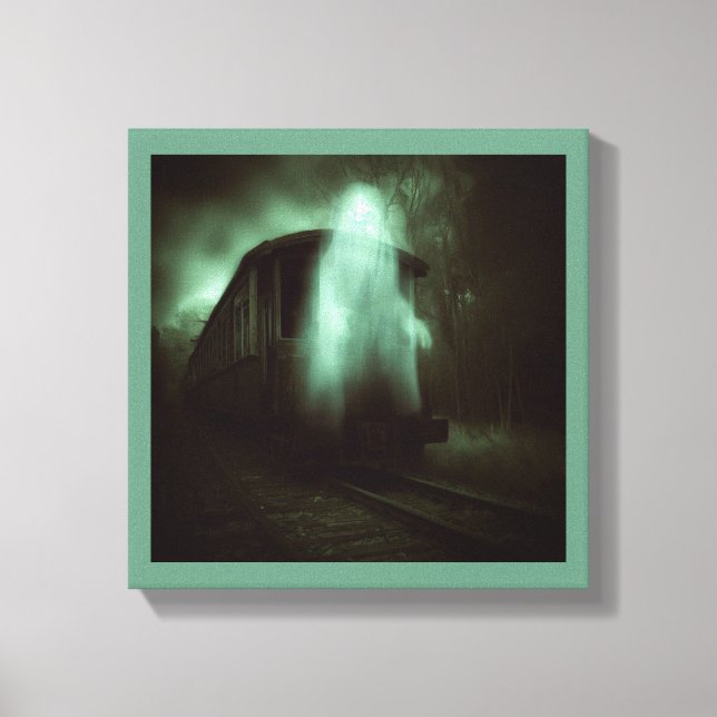 Halloween - Haunted Train 2 Canvas Print (Front)