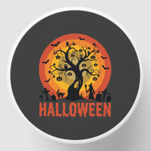 Halloween Haunted Tree Witch and Black Cats Mini Candle Favors