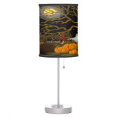 Halloween haunted village table lamp (Left)