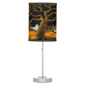 Halloween haunted village table lamp (Front)