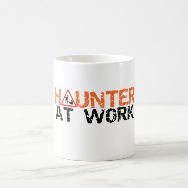Halloween Haunter At Work Busy Decorating Yard Mug (Center)