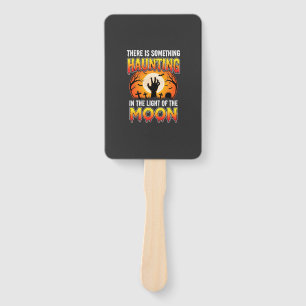 Halloween Haunting Moon Graveyard Horror Hand Fan