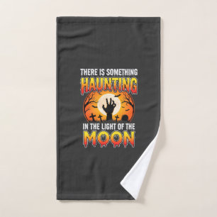 Halloween Haunting Moon Graveyard Horror Hand Towel