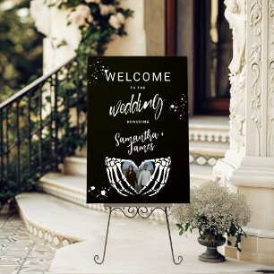 Halloween Hauntingly Beautiful Wedding Welcome Foam Board